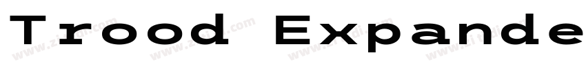 Trood Expanded Bold字体转换